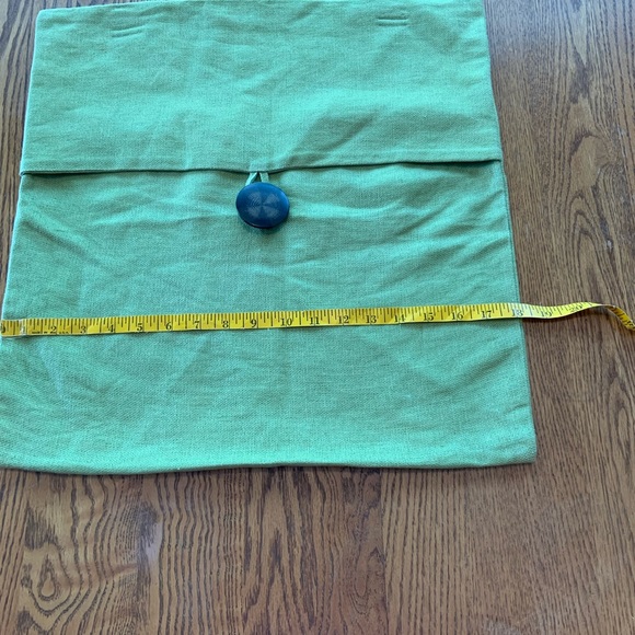 *LAST CALL Pottery Barn Green 100% Linen Throw Pillow Cover Case - Picture 3 of 7